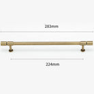 Gold and Bronze Brass Wardrobe Handles – Vintage Cabinet Drawer Pulls and Bar Handles bronze 283mm Handles