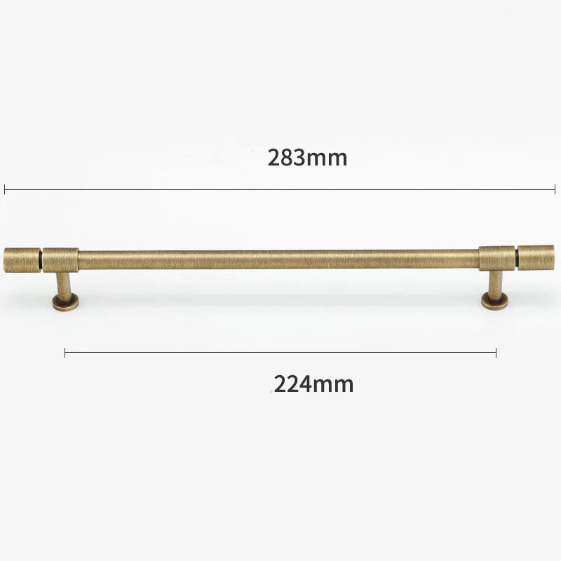 Gold and Bronze Brass Wardrobe Handles – Vintage Cabinet Drawer Pulls and Bar Handles bronze 283mm Handles
