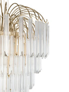 Gianna Italian Crystal Glass Pendant Chandelier – Classic Hanging Light for Staircase & High Ceilings chandelier