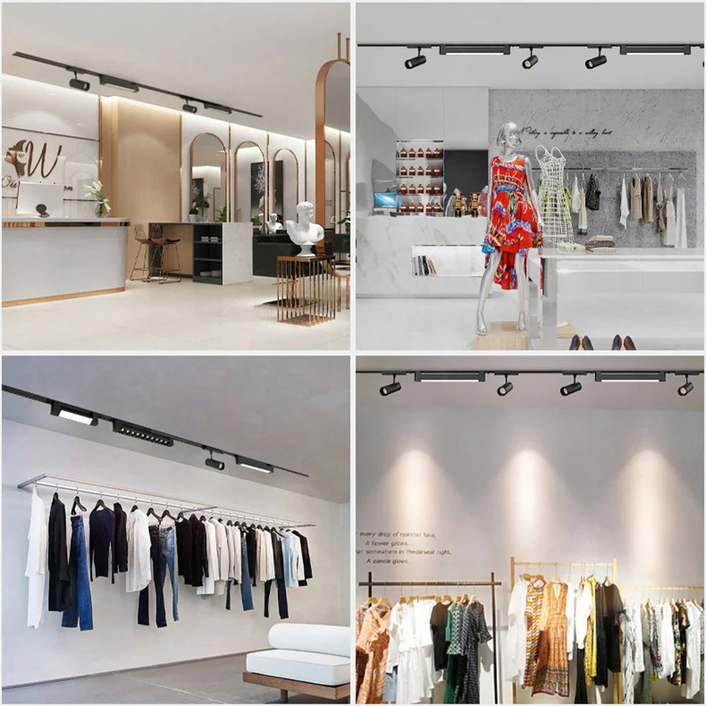 3-Wire LED Track Light - Ceiling Spot Lamp for Clothing Shops ceiling light