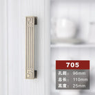 Antique Bronze Cabinet Knobs and Handles – Vintage Furniture Hardware 705 96mm Handles