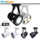 E27 LED Track Light Holder Base - 2-Wire Rotatable Ceiling Rail Lamp Fittings ceiling light