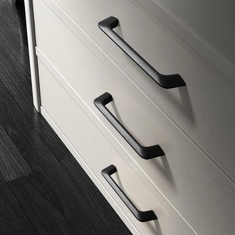 Modern Zinc Alloy Cabinet Handles - Kitchen Drawer Knobs for Wardrobes and Furniture Handles