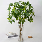 Dlight Decor 73cm Tropical Ficus Palm Tree Branch with Monstera Leaves