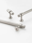 Brushed Nickel Brass Furniture Handles – Matte Silver Cabinet Pulls and Drawer Bars Handle