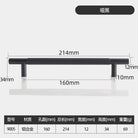 Long Knurled Aluminum Alloy Cabinet Handles – Kitchen Drawer Pulls and T-Bar Wardrobe Furniture Hardware Black Knurled