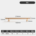 Black and Gold Knurled Cabinet Handles – Modern Cupboard Drawer Pulls for Kitchen and Wardrobe Gold 160mm Handles