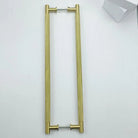 52cm Brass Knurled Door Handle – Gold Sliding Glass Door Pulls for Store Barn and Shower Room Double side Handles
