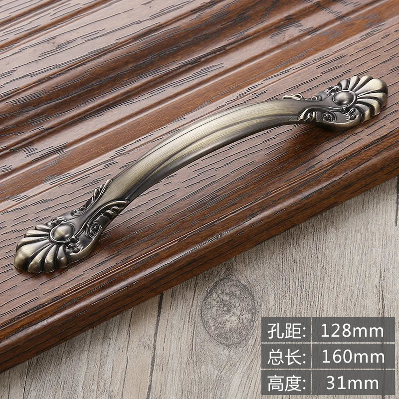 Antique Bronze Cabinet Knobs and Handles – Vintage Furniture Hardware 222-128mm Handles