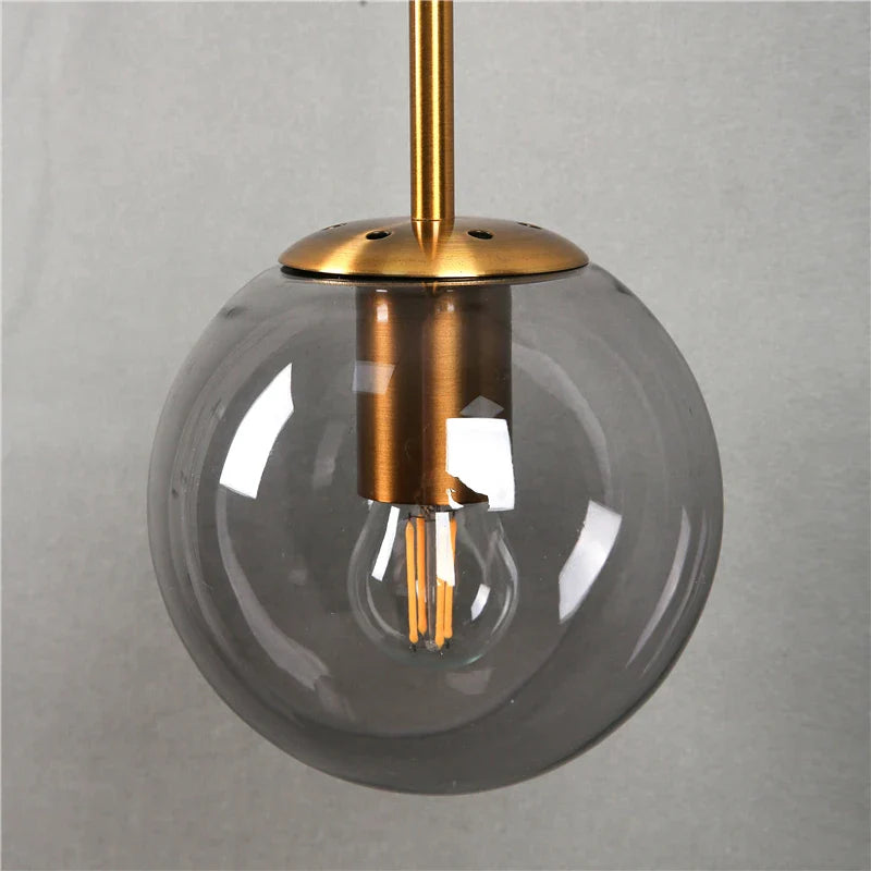 Nordic Modern Vintage Wall Lamps - Led Glass Ball Mirror Beside Bedroom Light For Living Room