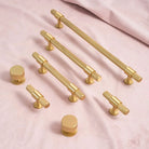 Knurled Brass Handles – Modern Kitchen Cabinet Pulls and Wardrobe Knobs (28mm-278mm) Handles