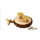 6pcs Solid Brass Cabinet Knobs – European Round Handles for Drawers Cupboards and Wardrobes knob